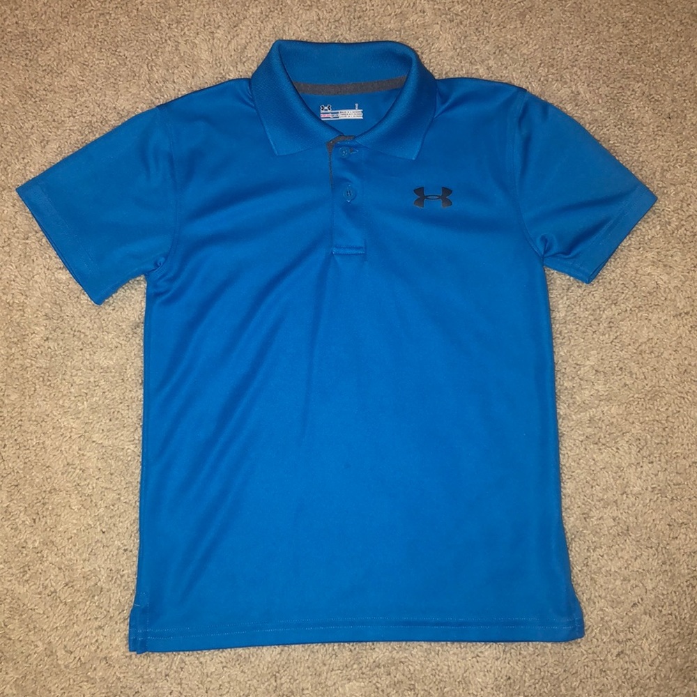Boys Under Armour polo. Size 7